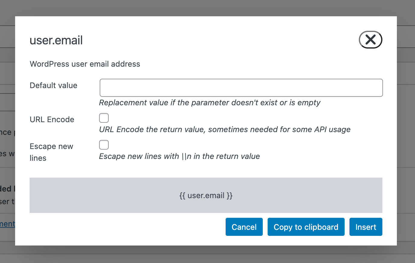The WunderAutomation parameter editor