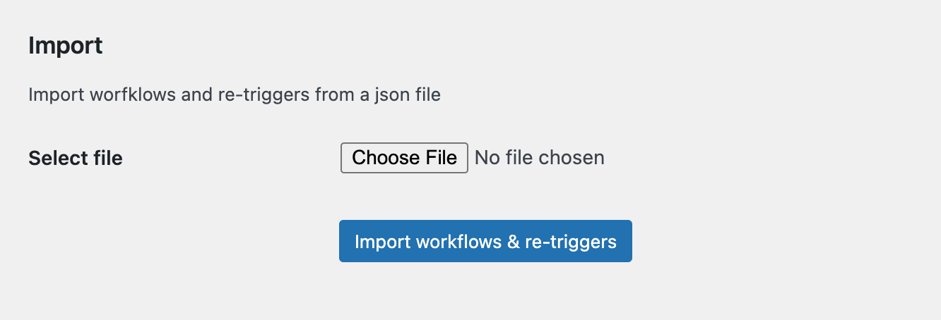 Import workflows in WunderAutomation